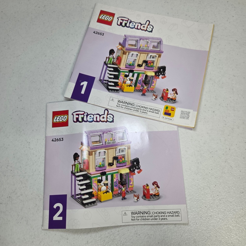 LEGO Friends Heartlake City Music Shop 42653 Instruction Manuals Books 1 and 2